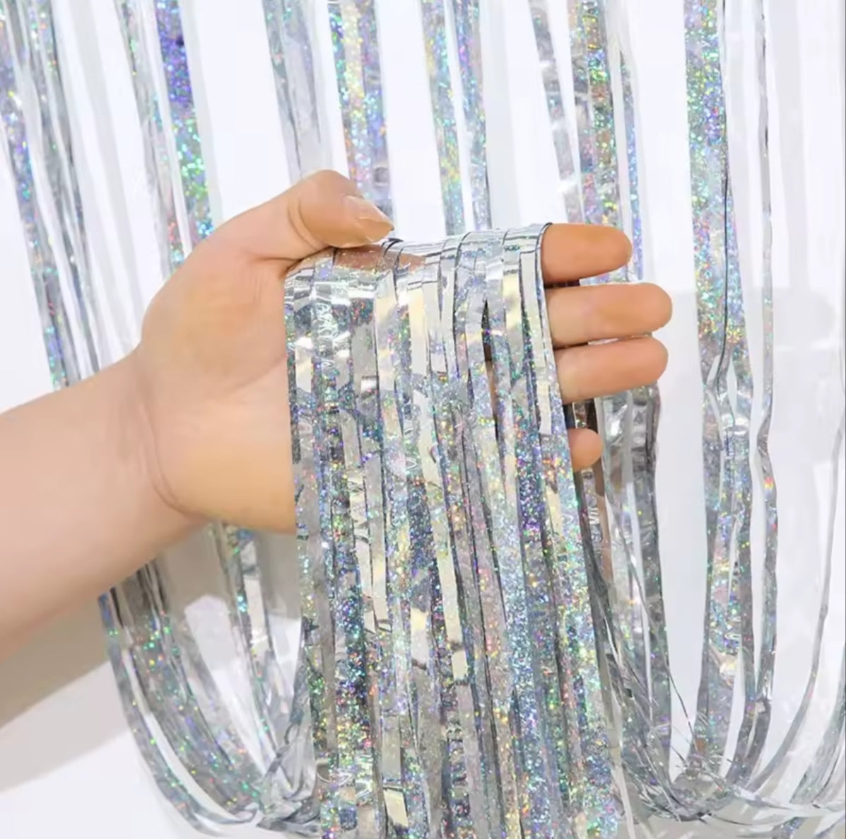 1/2/3 Meters Party Backdrop Tinsel Curtain