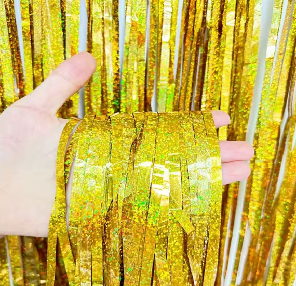 1/2/3 Meters Party Backdrop Tinsel Curtain