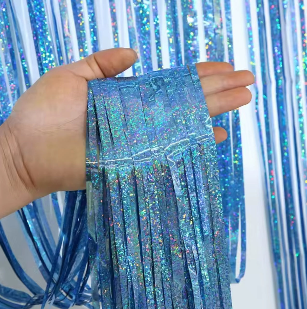 1/2/3 Meters Party Backdrop Tinsel Curtain