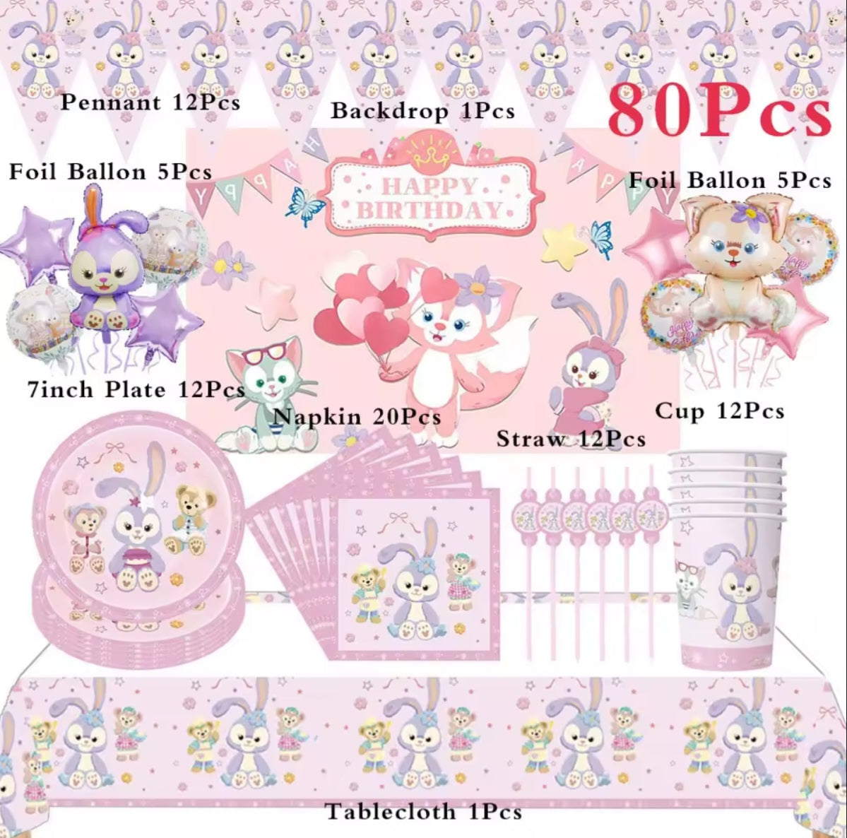 Stellalou + LindaBell Party Decorations & Tableware