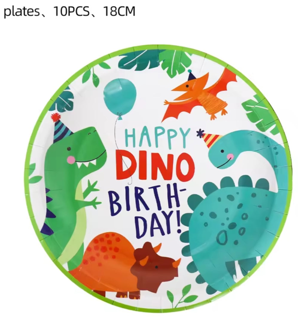 Children's Cartoon Dinosaur Party Supplies