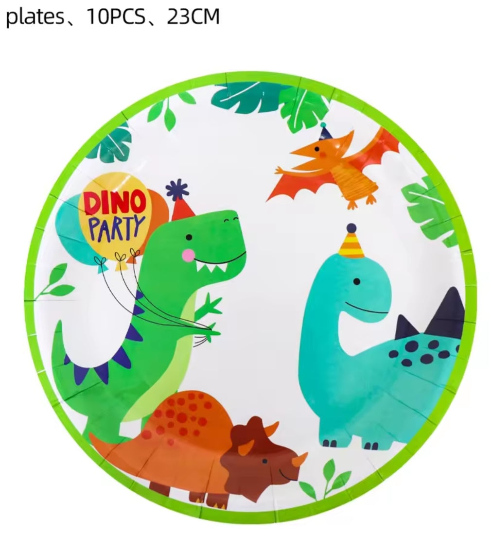 Children's Cartoon Dinosaur Party Supplies