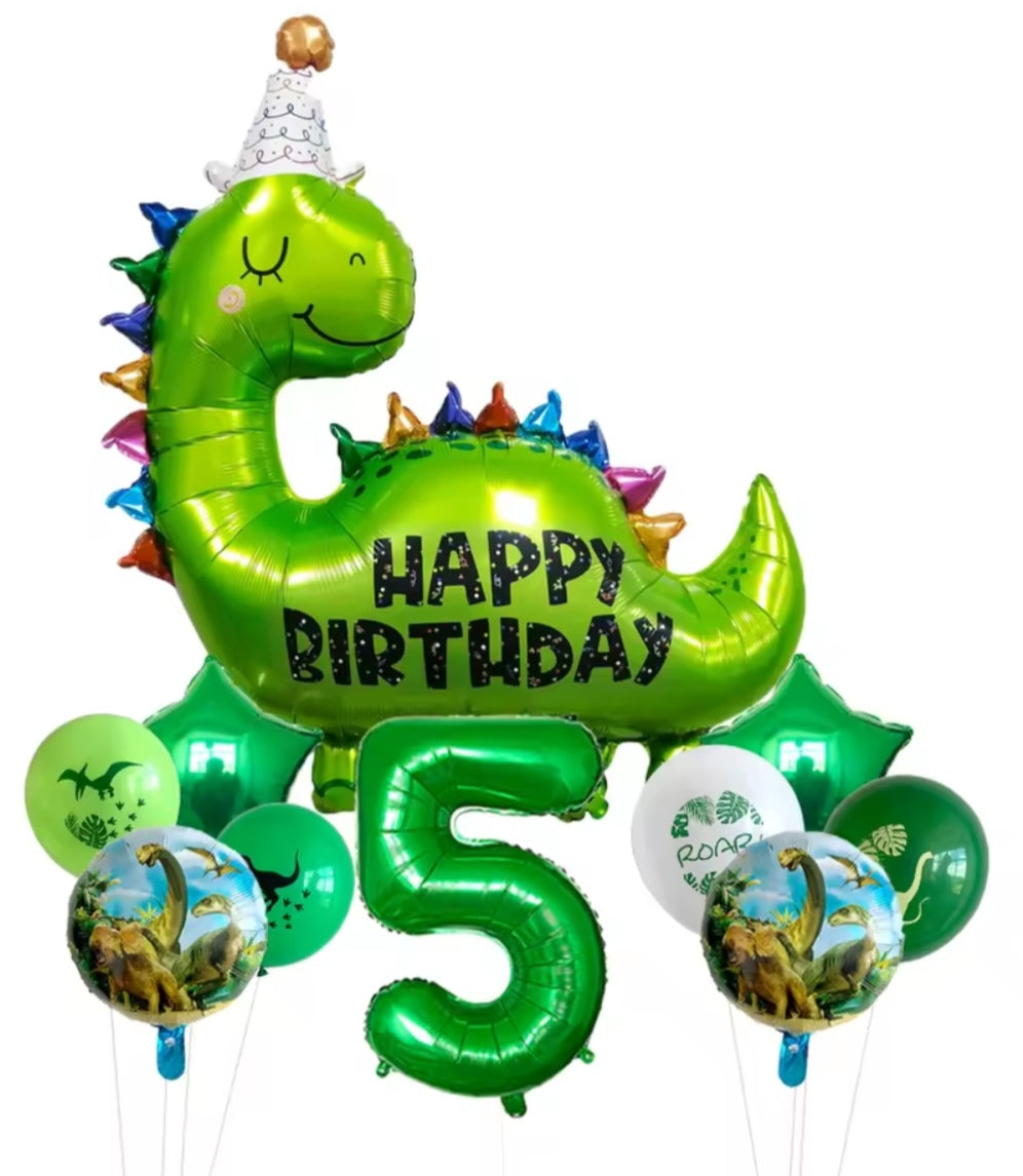 Happy Birthday Dinosaur Foil Balloons