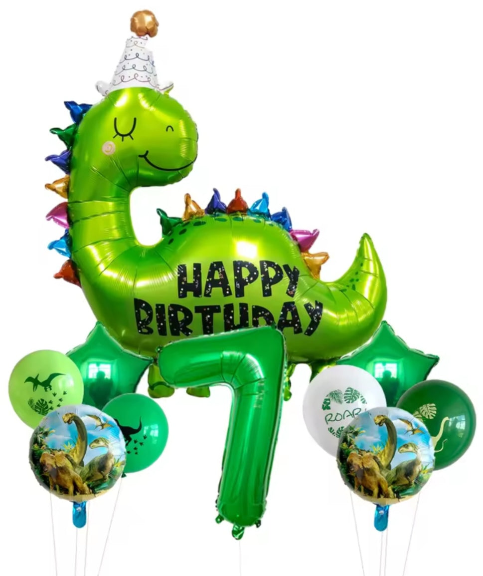 Happy Birthday Dinosaur Foil Balloons