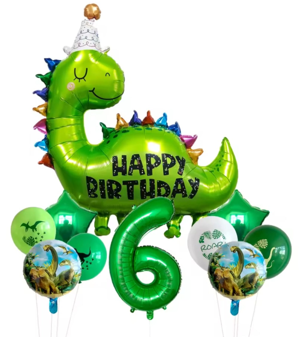 Happy Birthday Dinosaur Foil Balloons