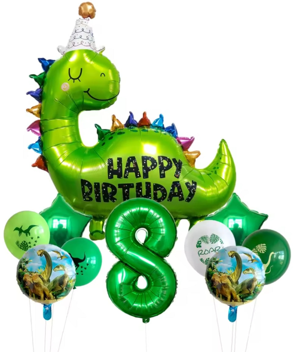 Happy Birthday Dinosaur Foil Balloons