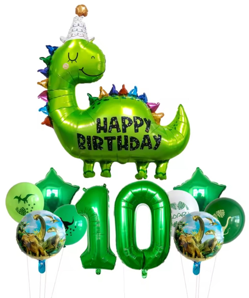 Happy Birthday Dinosaur Foil Balloons