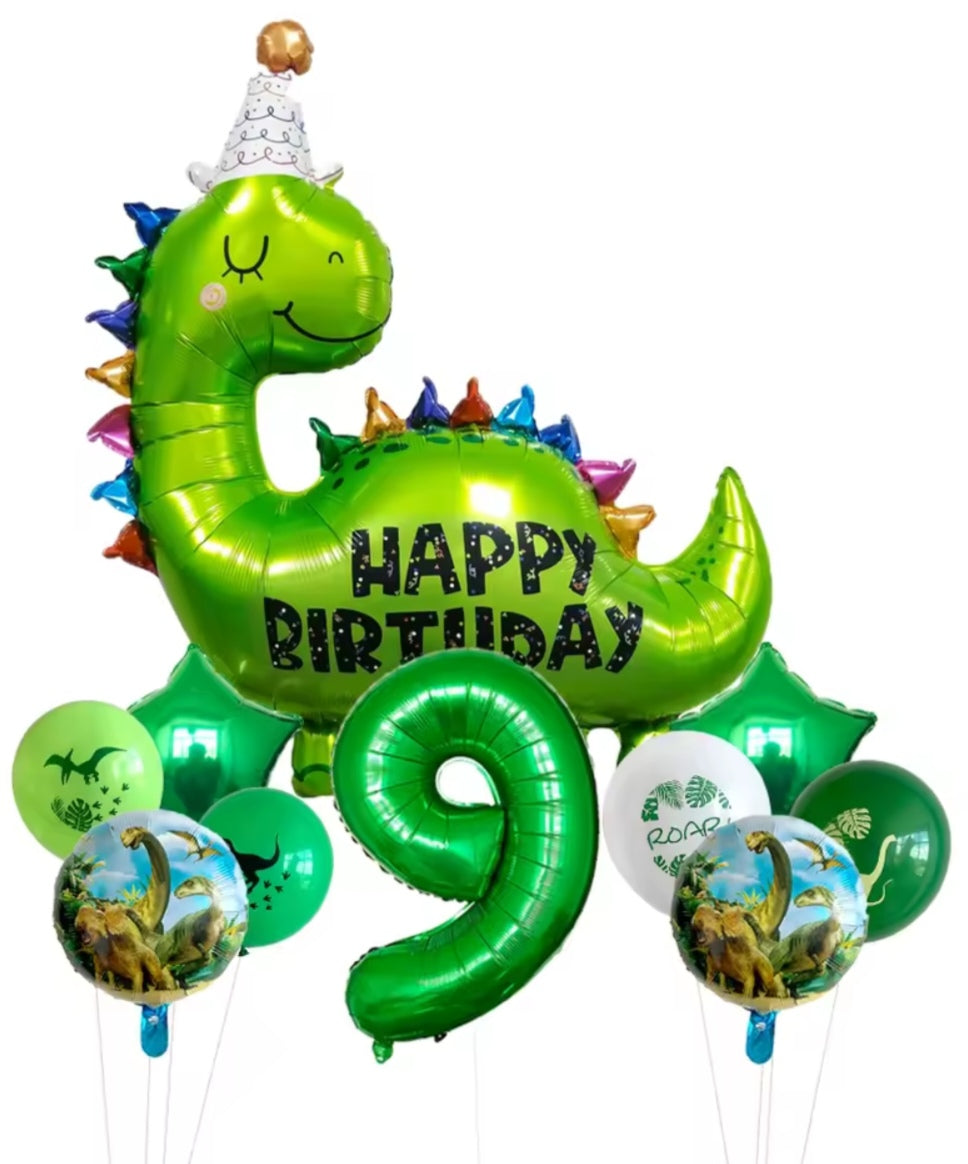 Happy Birthday Dinosaur Foil Balloons