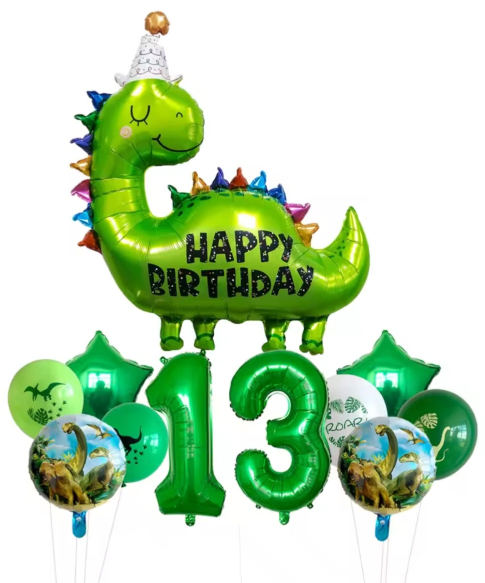 Happy Birthday Dinosaur Foil Balloons