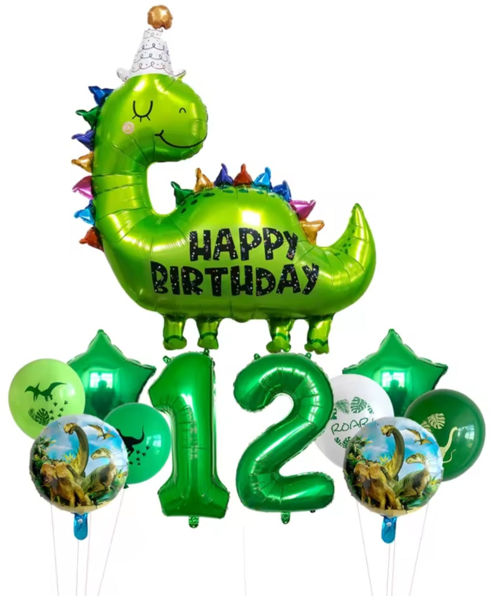 Happy Birthday Dinosaur Foil Balloons