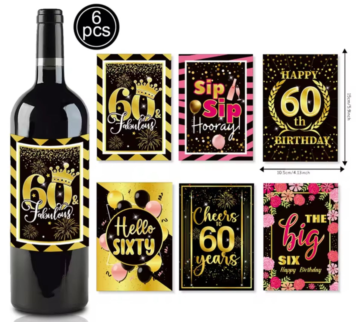 60th Birthday party supplies