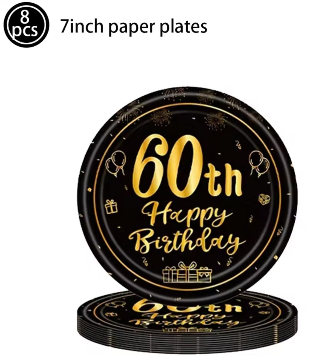60th Birthday party supplies