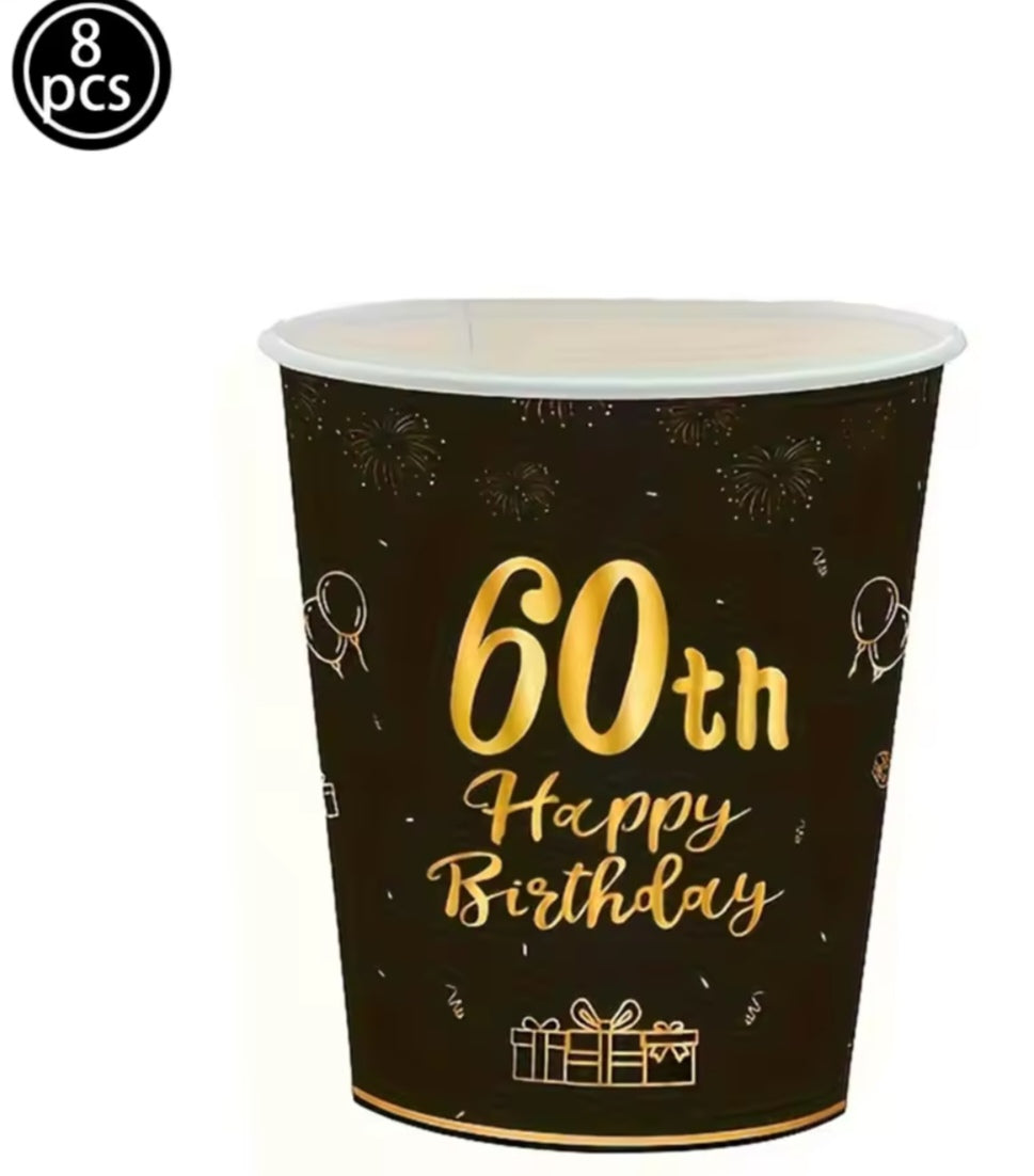 60th Birthday party supplies