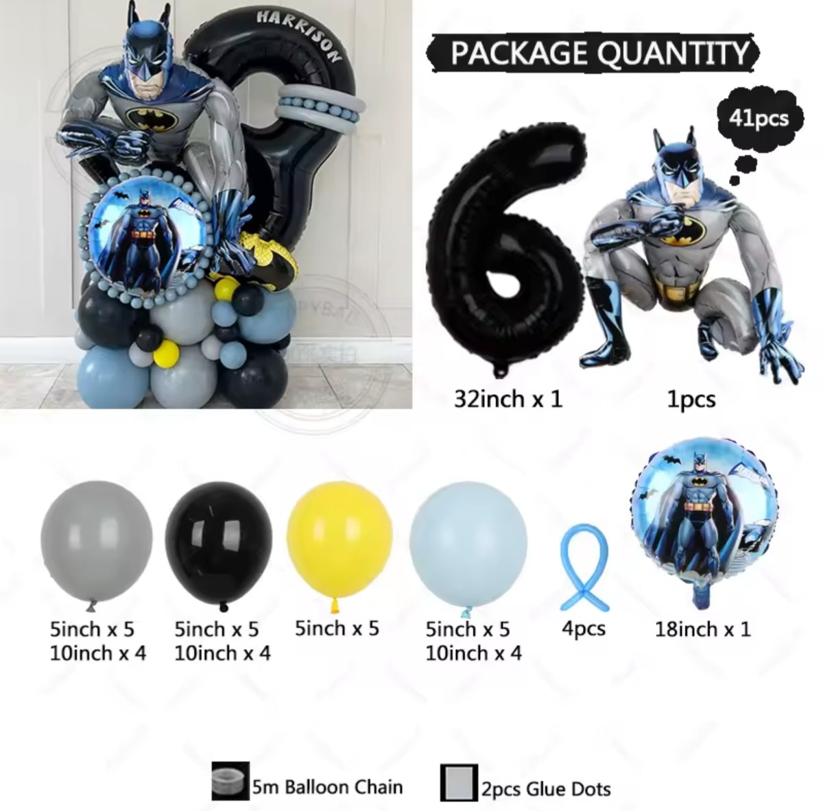 Batman Party Balloons