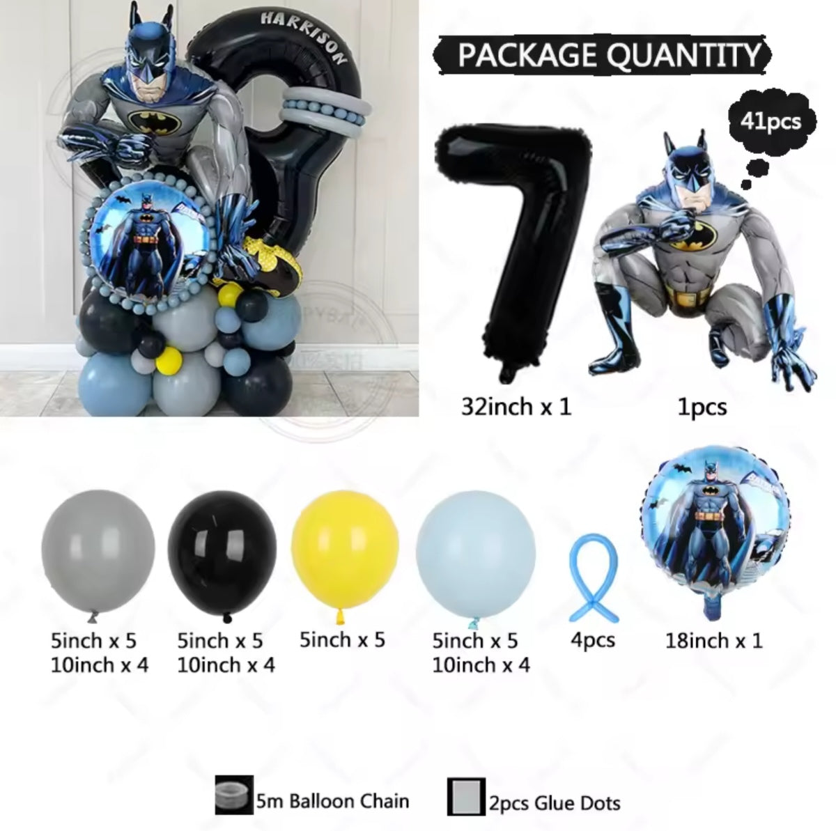 Batman Party Balloons