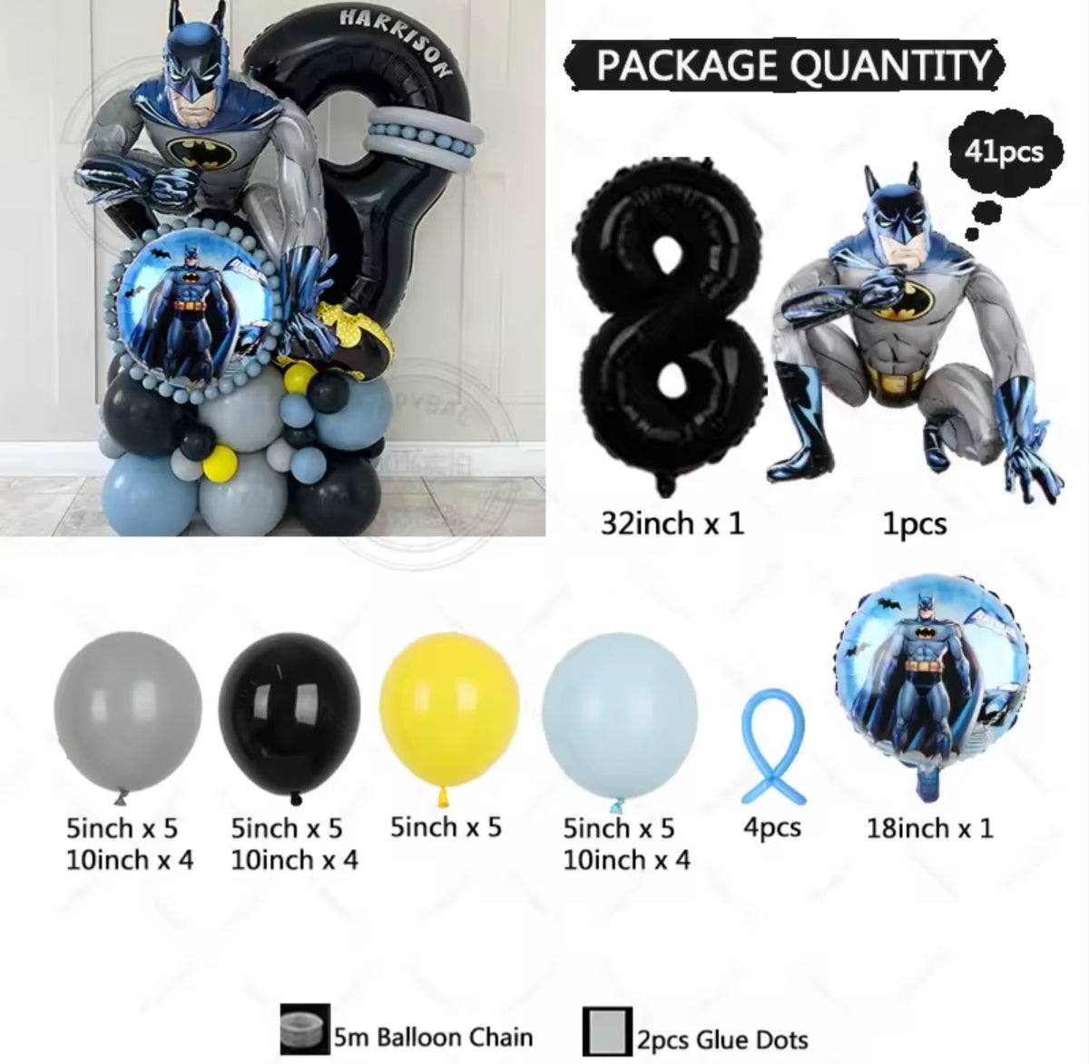 Batman Party Balloons