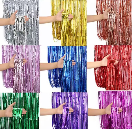 1/2/3 Meters Party Backdrop Tinsel Curtain
