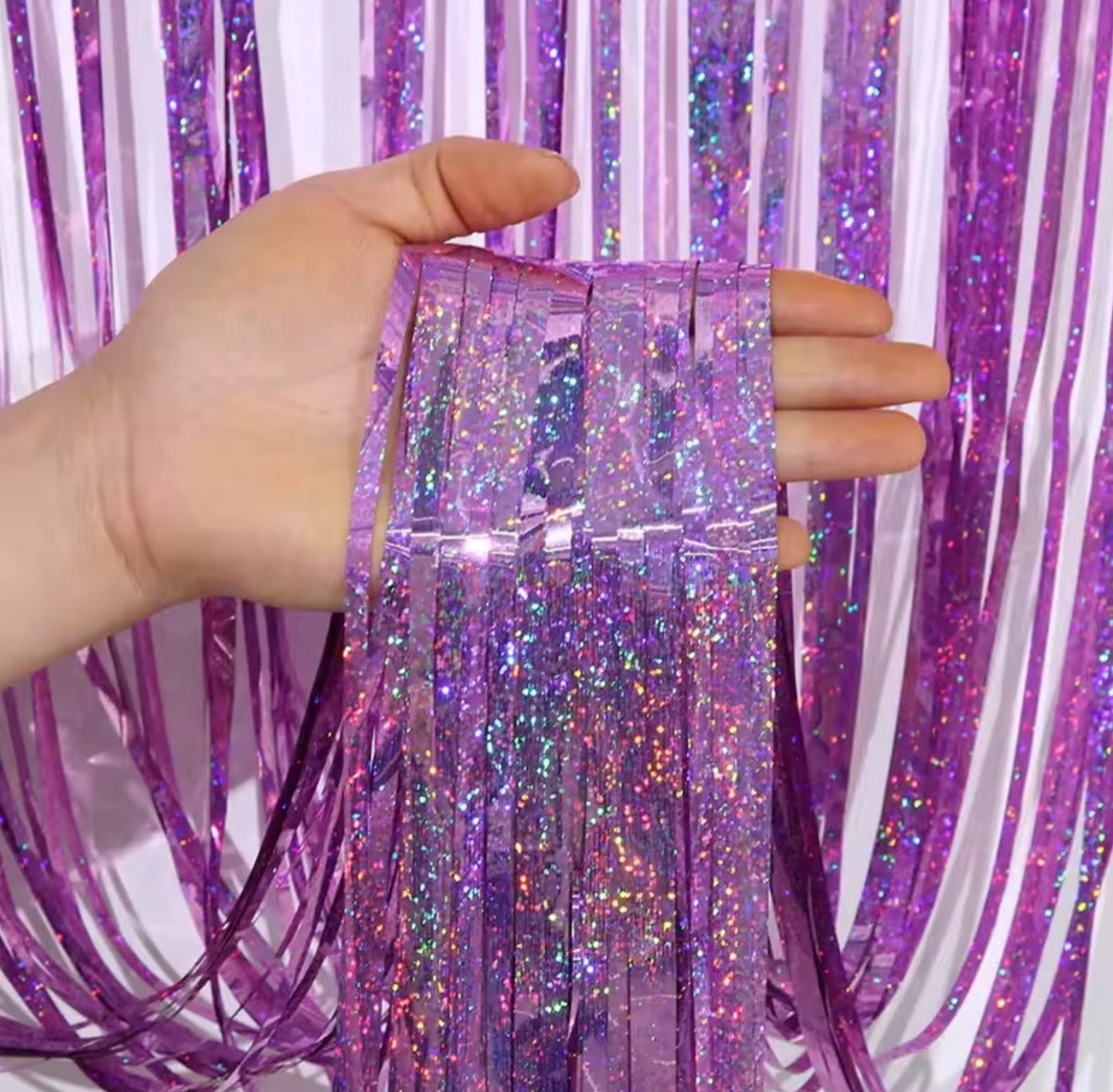 1/2/3 Meters Party Backdrop Tinsel Curtain
