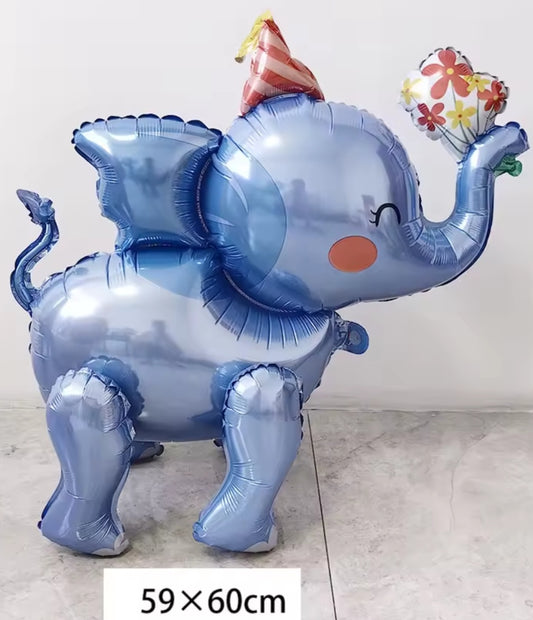 Jungle Birthday Party Supplies 4D Walking Balloons Safari Animal Foil Balloon Lion Giant Balloons Kids Animal Theme Party