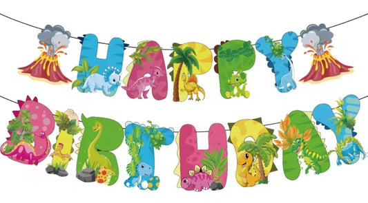 Children's Cartoon Dinosaur Party Supplies