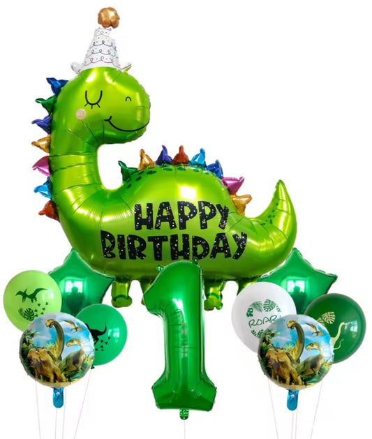 Happy Birthday Dinosaur Foil Balloons