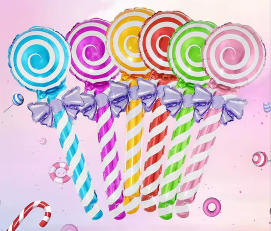 6pcs Hands Lollipop Foil Balloons