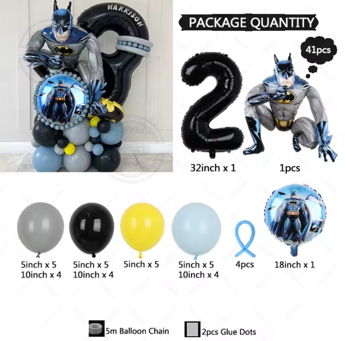 Batman Party Balloons