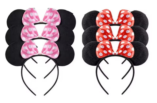 6pcs Mixed Mickey & Minnie Ears